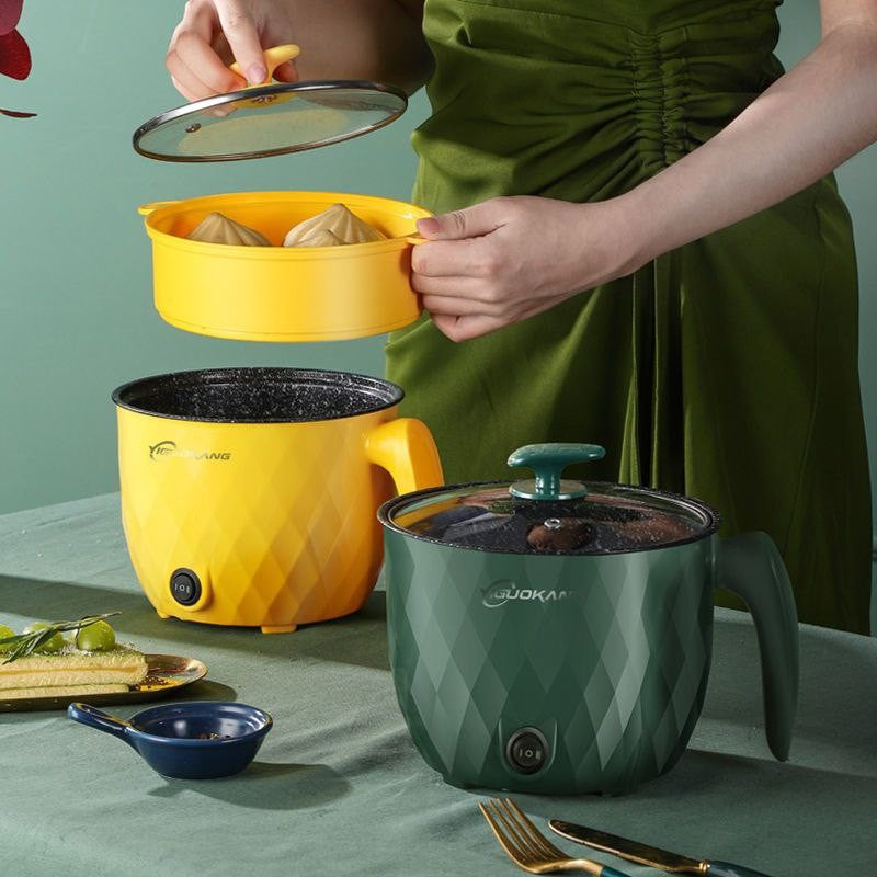 Multifunctional Non-stick Mini Electric Rice Cooker Hotpot Cooking Pot 1.5 L