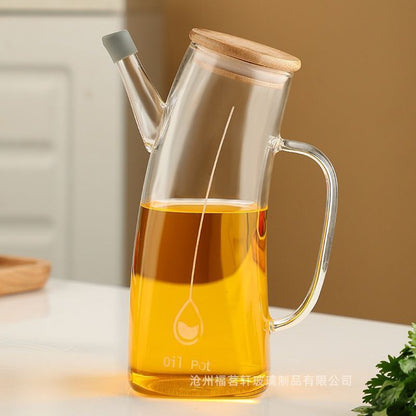 Premium Food-Grade Glass Oil Bottle with Clear Design 1000ml